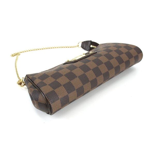 Louis Vuitton Damier Eva Shoulder Bag Ebene Brown - Picture 4 of 10